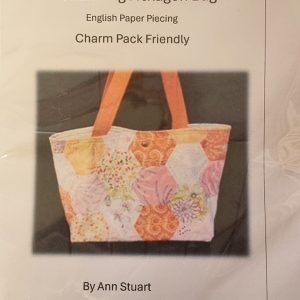 English Paper Piece Hexagon Bag designed by Ann Stuart