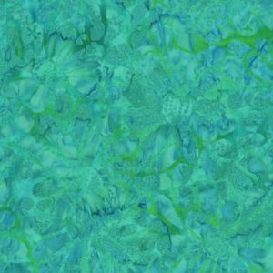 Background decorative pattern with abstract teal and green floral shapes (no meaningful content).